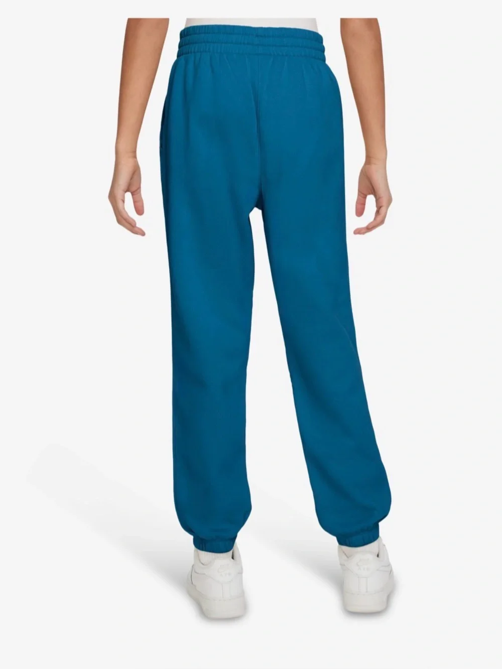 Kid's Nike Teal Kids Fleece Joggers with White Logo, Size: XS